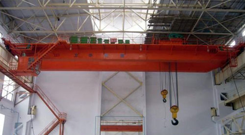 electric double girder hook bridge crane